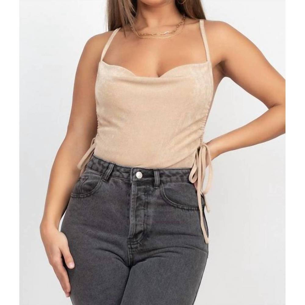 NEW SALTY nights in new york bodysuit in gold